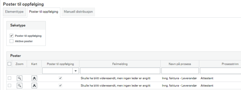 Skjermbildet viser feilmeldingen "Skulle ha blitt videresendt, men ingen leder er angitt"
