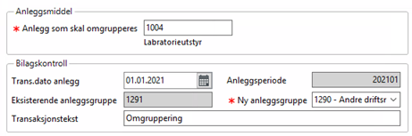 Skjermbilde av siden Omgruppere