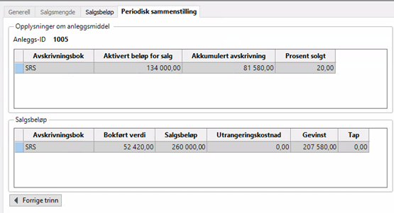 Skjermbilde av skillekortet Periodisk sammenstilling