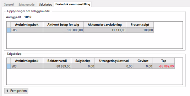 Skjermbilde av skillekortet Periodisk sammenstilling
