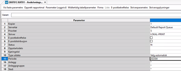Skjermbilde av Totaloversikt anlegg (XAT01)