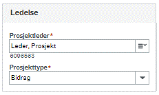 Skjermbilde av seksjonen Ledelse