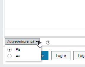 Bildet viser hvor aggregering kan slås av
