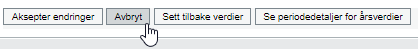 Skjermbilde av "avbryt" i Prosjektbudsjett.