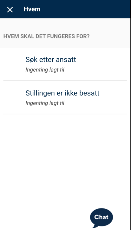 Bildet viser ansatt søk