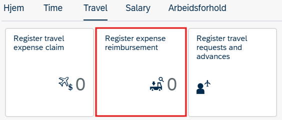 Image showing Travel tab