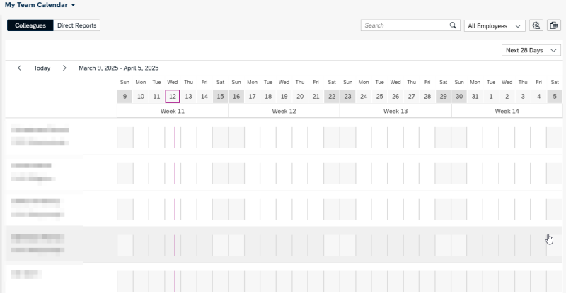 image showing absence overview
