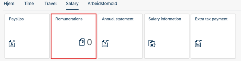Image showing salary tab