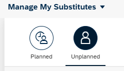 image showing unplanned substitute