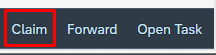 Image showing Claim button
