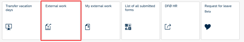 image showing the tile external work in the self service portal