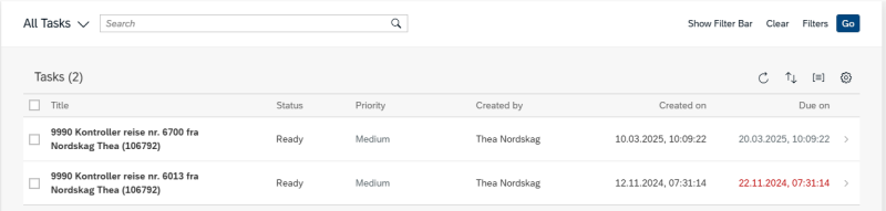 image showing list of tasks
