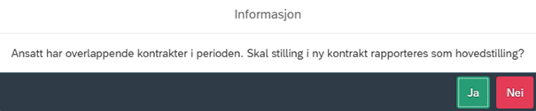 Bildet viser varsel om overlappende kontrakter