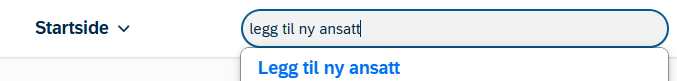 Legg til ny ansatt