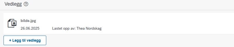 Bildet viser vedlegg