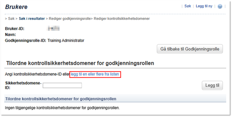 Bildet viser valget legg til en eller flere fra listen
