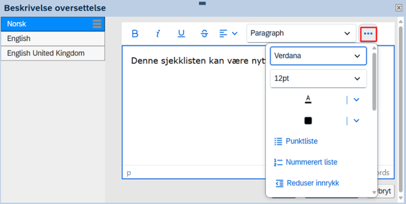 Bildet viser et skjermbilde fra systemløsningen DFØ HR