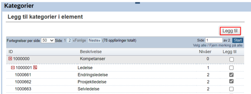 Bildet viser et skjermbilde fra systemløsningen DFØ HR
