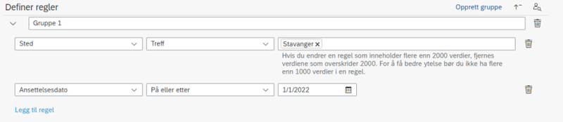 Bildet viser et skjermbilde fra systemløsningen DFØ HR