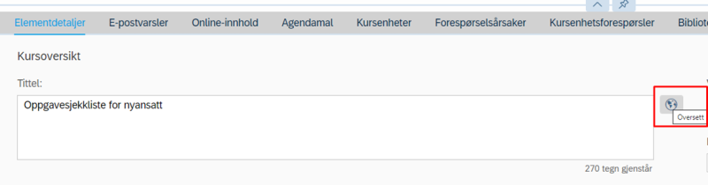 Bildet viser et skjermbilde fra systemløsningen DFØ HR.