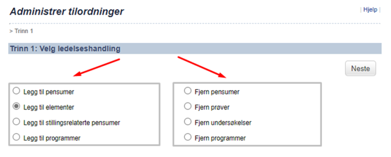 Bildet viser et skjermbilde fra systemløsningen DFØ HR