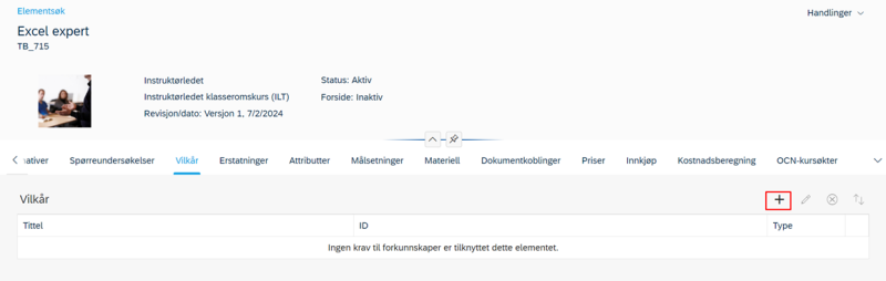 Bildet viser et skjermbilde fra systemløsningen DFØ HR