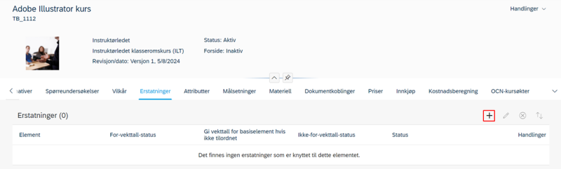 Bildet viser et skjermbilde fra systemløsningen DFØ HR