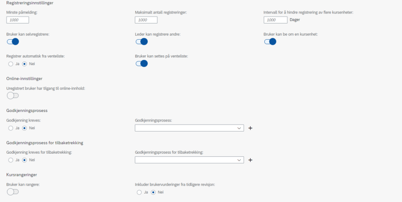 Bildet viser et skjermbilde fra systemløsningen DFØ HR