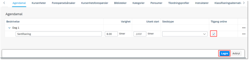 Bildet viser et skjermbilde fra systemløsningen DFØ HR