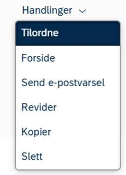 Bildet viser et skjermbilde fra systemløsningen DFØ HR