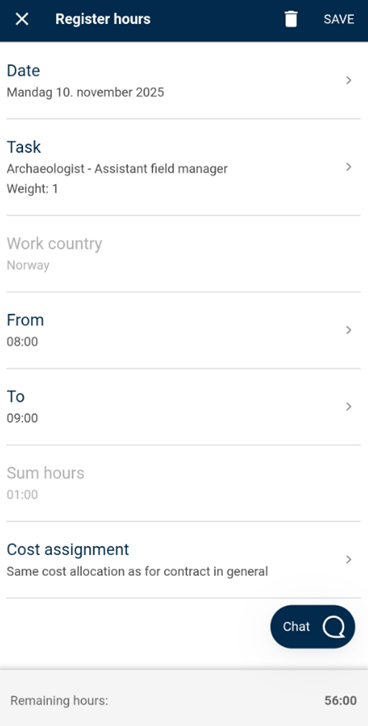 Image showing register hours