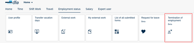 Image showing the tile in the self service portal