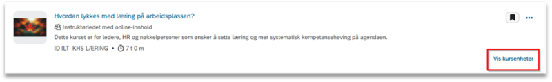 Bildet viser vis kursenheter