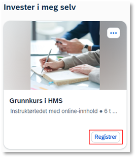 Bildet viser valget registrer