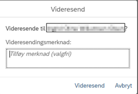Bilder viser kommentar ved videresending