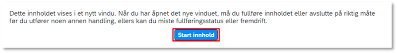 Bildet viser knappen start innhold