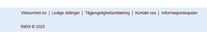 Bildet viser endringene gjort på bunnteksten