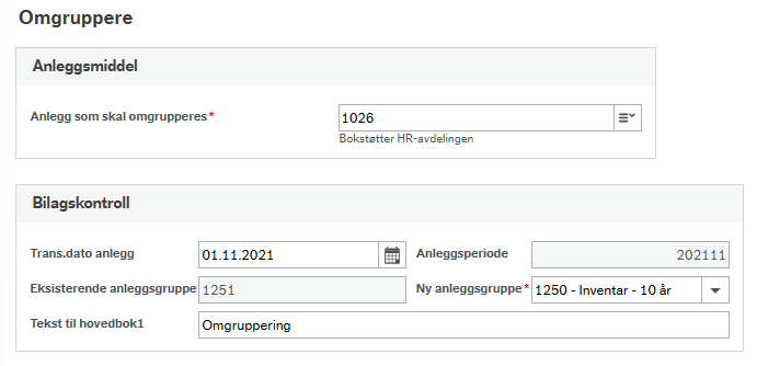 Registreringsbilde - Omgruppere