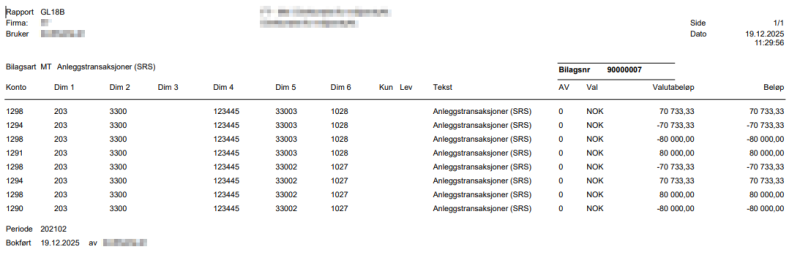 Rapport GL18B