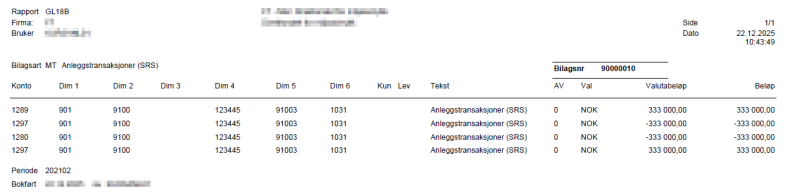 Rapport GL18B