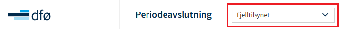 Skjermbilde av Valg av periode