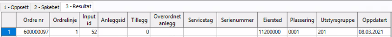 Skjermbilde av transaksjon. 