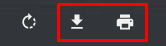 image showing the download and print buttons