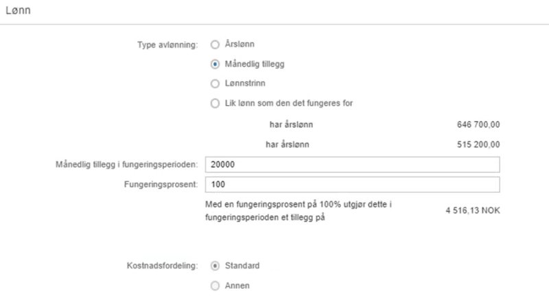 Bildet viser lønn under fungering