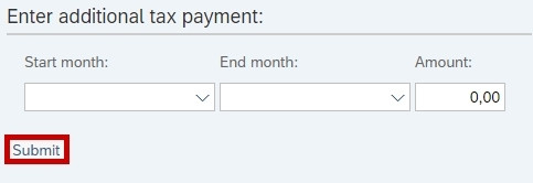 image showing the submit button