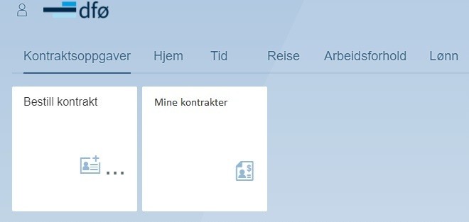 Skjermbildet viser forsiden i Selvbetjeningsportalen.