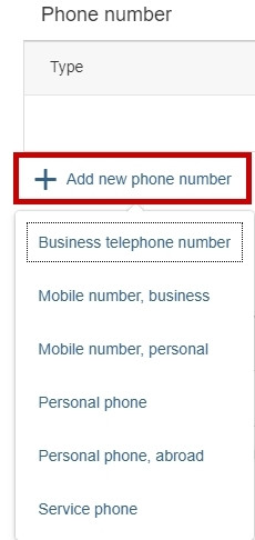 image showing phone number registration