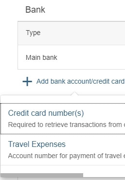 image showing bank registration info