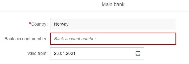 image showing bank registration info