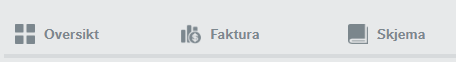Skjermbilde av faner. 